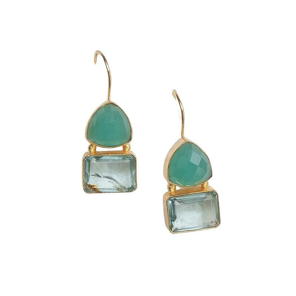 Find Elise Natural Stone Earring - Zoda at Bungalow Trading Co.