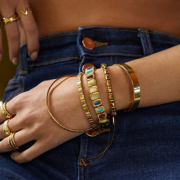 Find Elkie Gold Bracelet - Arms of Eve at Bungalow Trading Co.