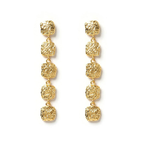 Find Emilia Gold Earrings - Arms of Eve at Bungalow Trading Co.