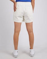 Find Emma Relaxed Denim Short White - Elm at Bungalow Trading Co.