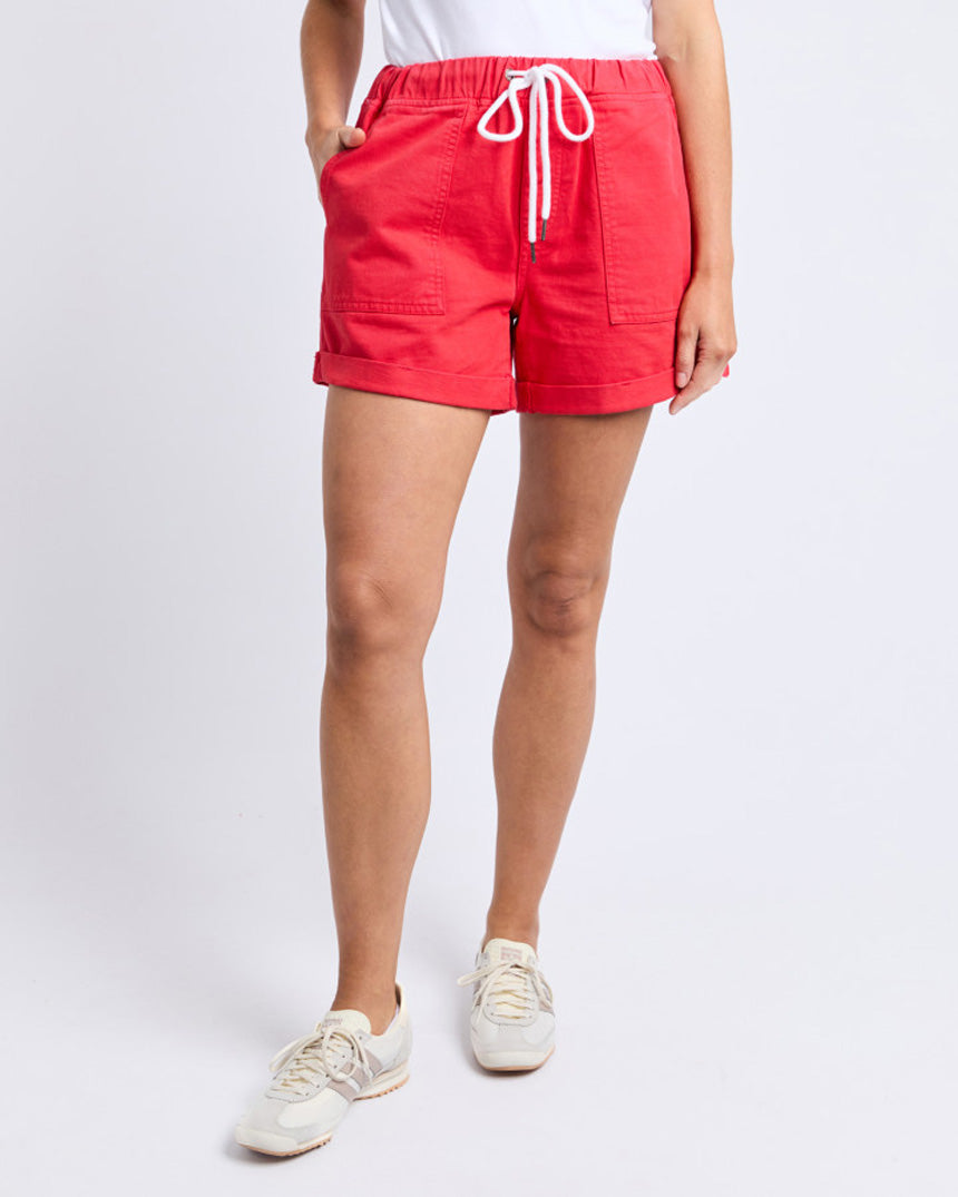 Emma Relaxed Short Poppy Red