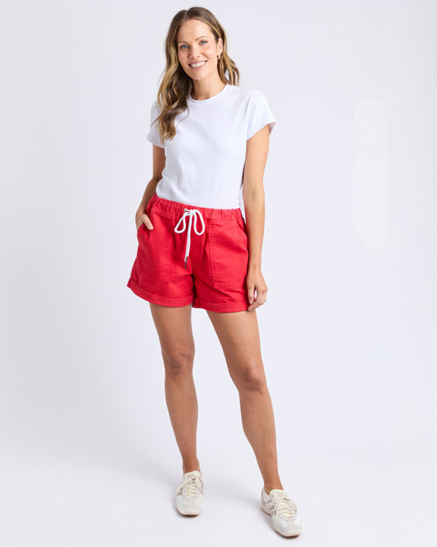 Emma Relaxed Short Poppy Red