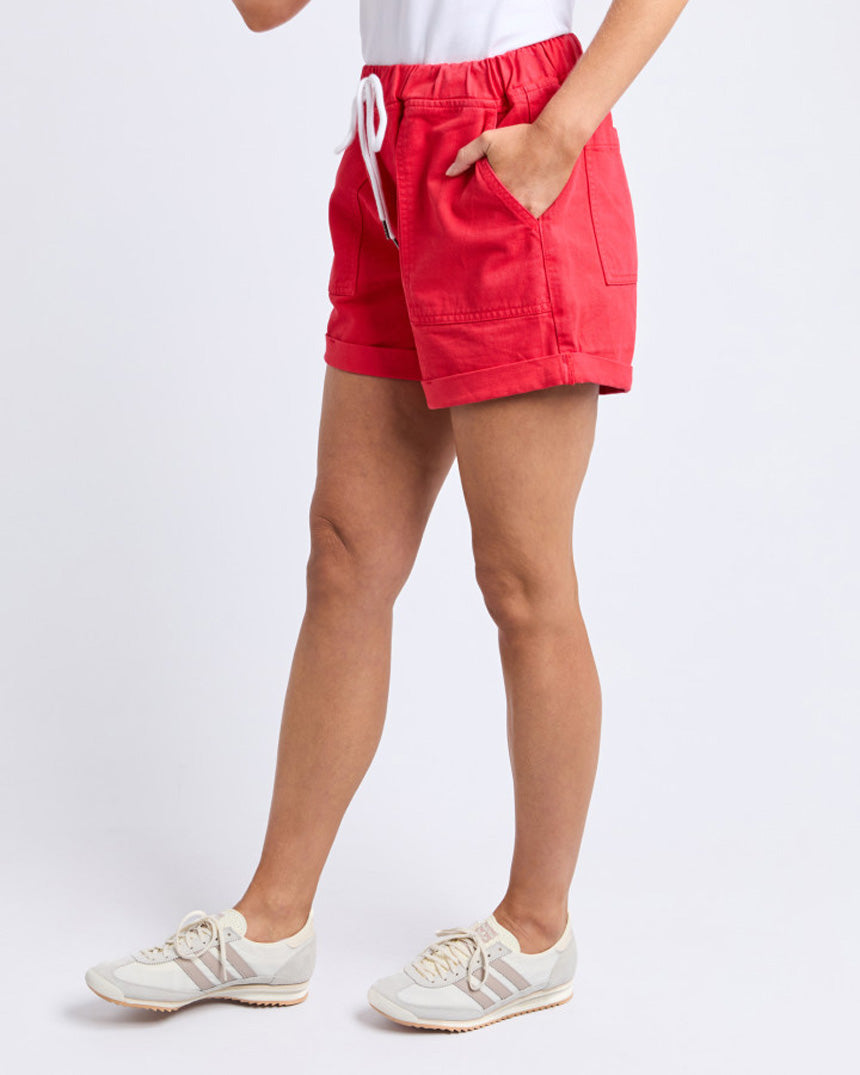 Emma Relaxed Short Poppy Red