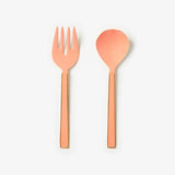 Find Enamel Peach Salad Servers Set of 2 - Bonnie & Neil at Bungalow Trading Co.