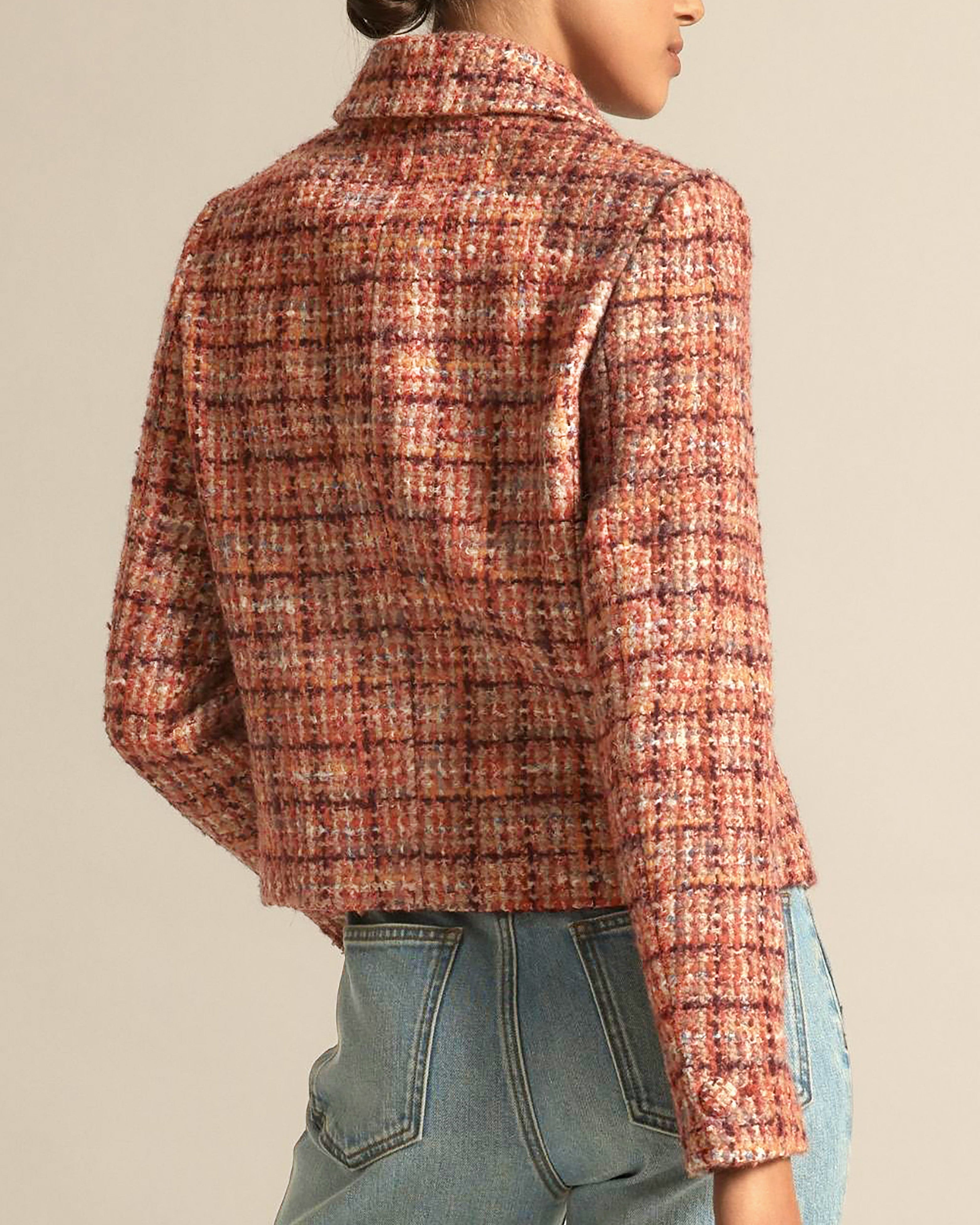 Plume Jacket Berry Check