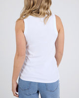 Find Esme Tank White - Foxwood at Bungalow Trading Co.