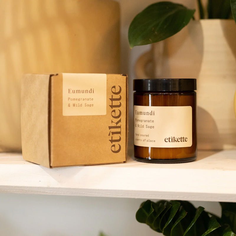 Find Eumundi 175ml Single Wick Candle - Etikette at Bungalow Trading Co.