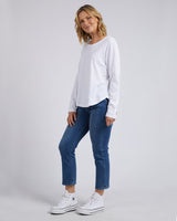 Find Everyday Long Sleeve Tee White - Elm at Bungalow Trading Co.