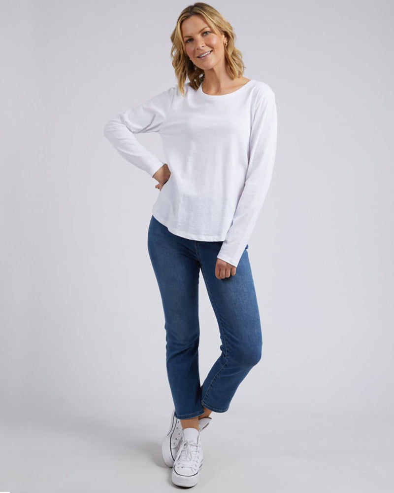 Find Everyday Long Sleeve Tee White - Elm at Bungalow Trading Co.