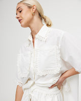 Find Evie Shirt Ivory - Kinney at Bungalow Trading Co.