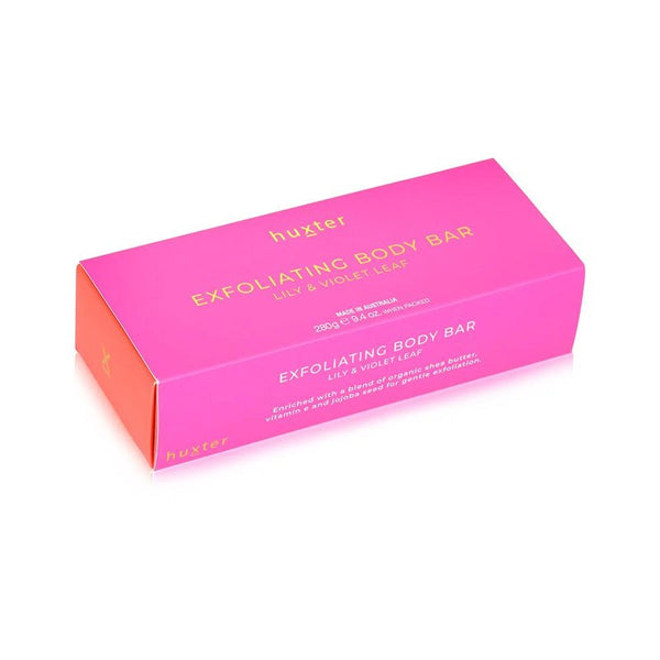 Find Exfoliating Body Bar Fuchsia Lily & Violet Leaf - Huxter at Bungalow Trading Co.