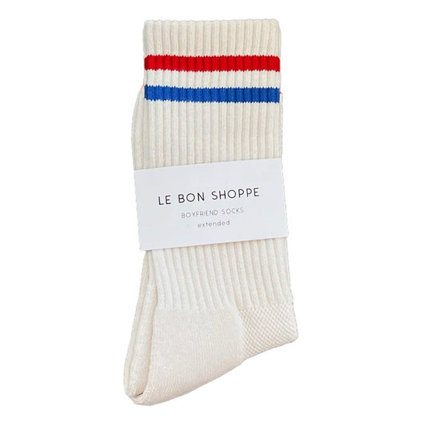 Find Extended Boyfriend Socks Milk - Le Bon Shoppe at Bungalow Trading Co.