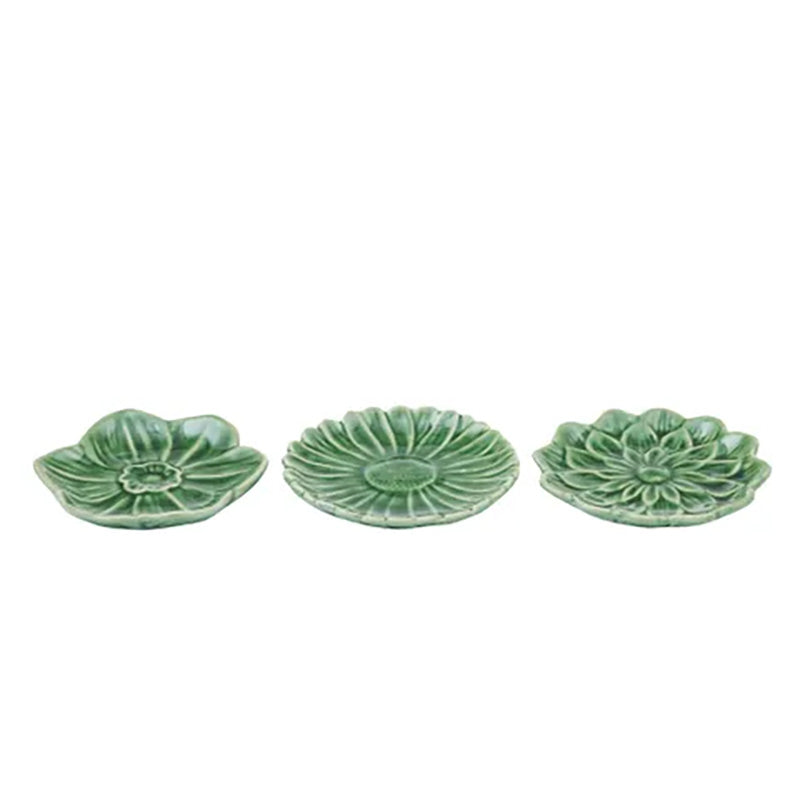 Fleurette Green Dish Marigold