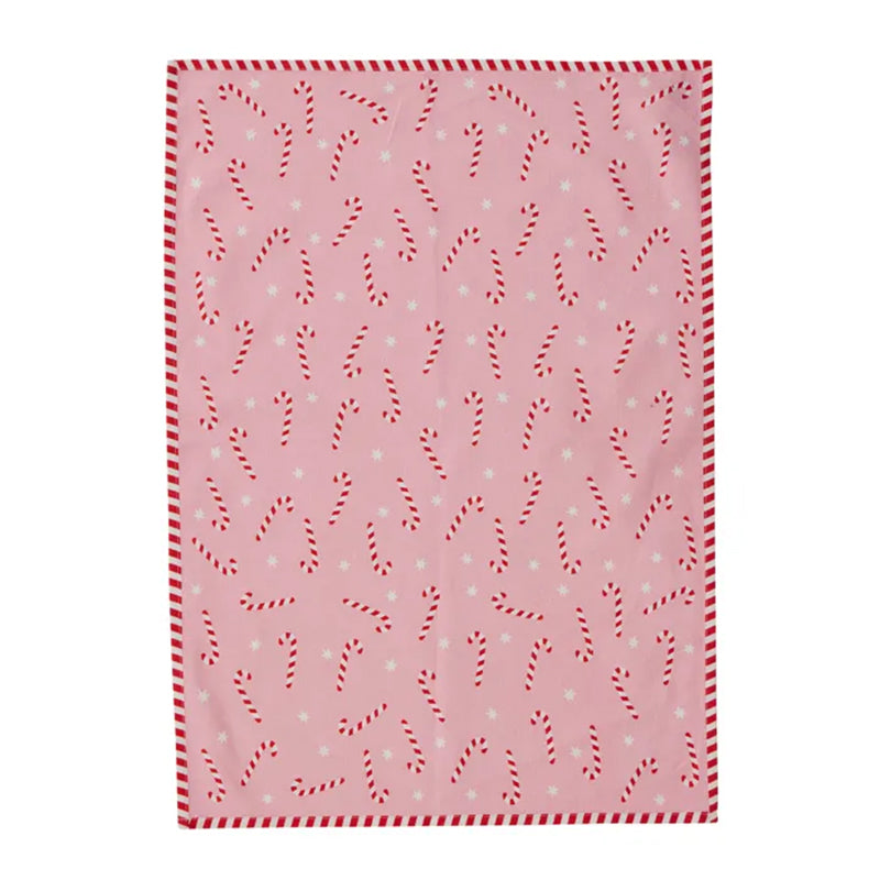 Candy Cane Tea Towel