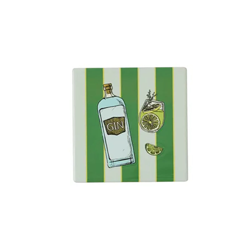 Gimlet Ceramic Coaster Gin
