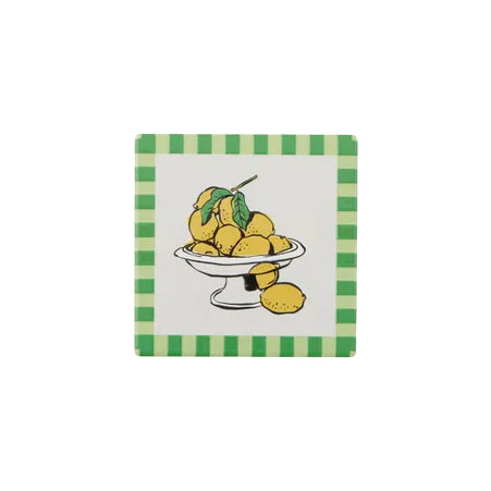 Sardinia Ceramic Coaster Lemons