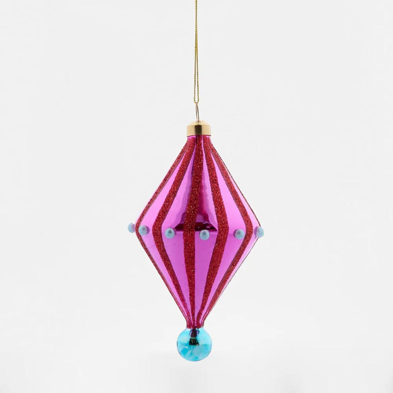 Carnivale Diamond Decoration Pink + Aqua