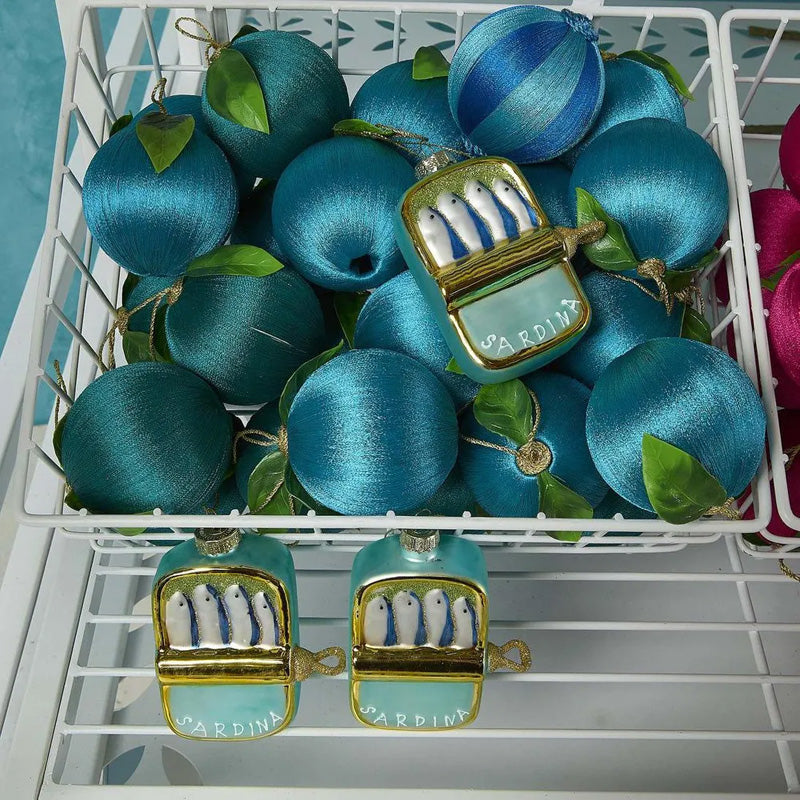Silk Fruit Bauble Turquoise