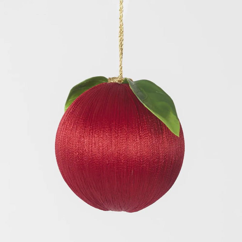 Silk Fruit Bauble Red