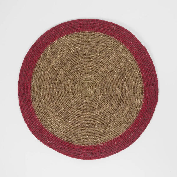 Seagrass Placemat Red Border