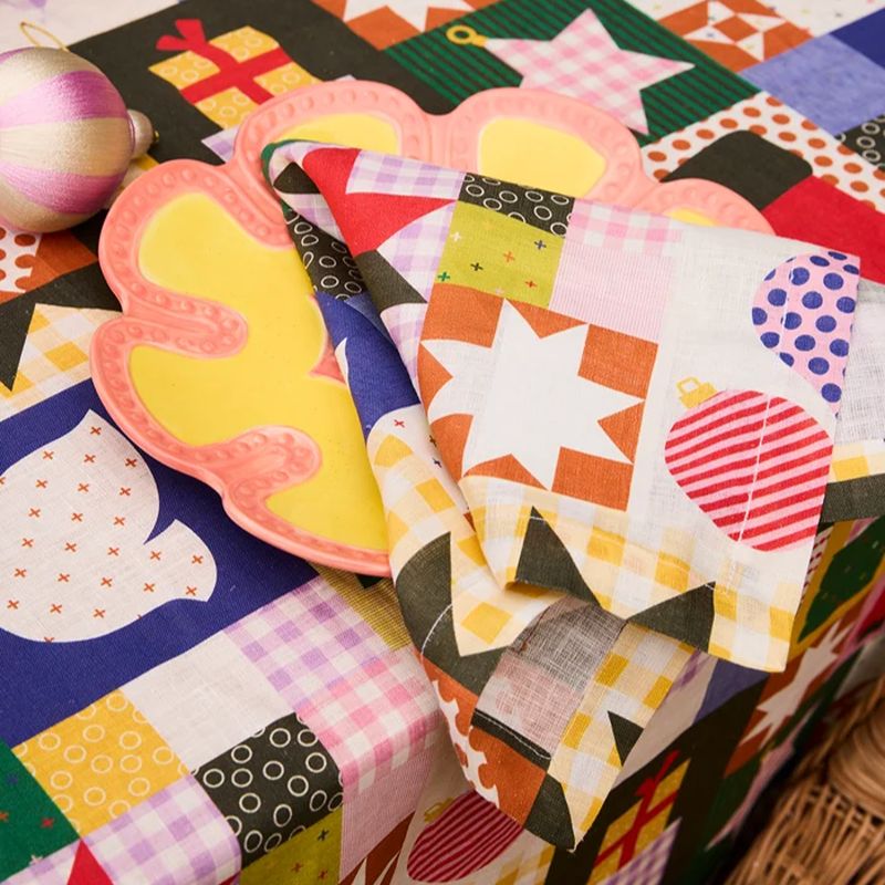 Christmas Patchwork Tablecloth Large 180x350cm
