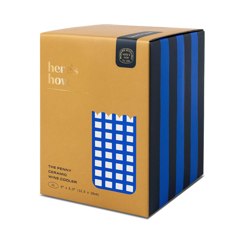 Penny Ceramic Wine Cooler Cobalt