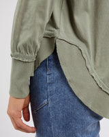 Farrah Long Sleeve Top Green