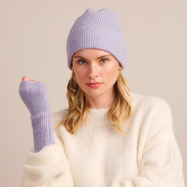 Find Fingerless Gloves Lilac - Tiger Tree at Bungalow Trading Co.