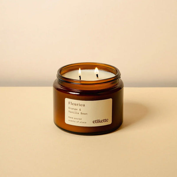 Find Fleurieu 500ml Double Wick Candle - Etikette at Bungalow Trading Co.