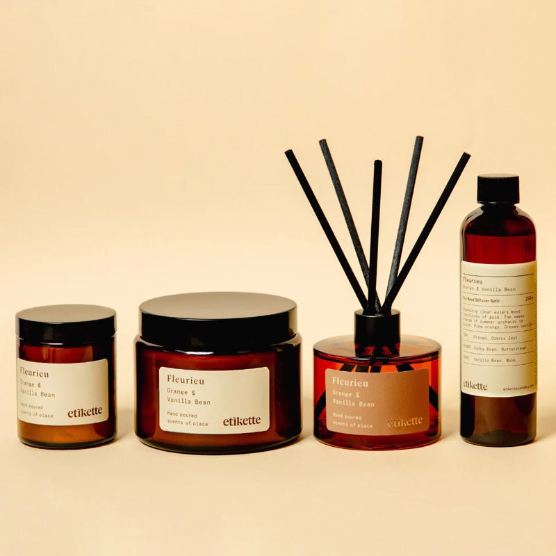 Find Fleurieu Reed Diffuser 200ml - Etikette at Bungalow Trading Co.