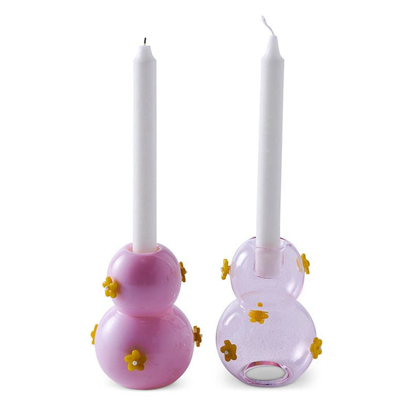 Find Flower Power Candlestick Set of 2 - Kip & Co at Bungalow Trading Co.