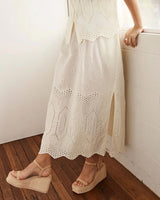 Find Fond Skirt Cream Broderie - Zoe Kratzmann at Bungalow Trading Co.