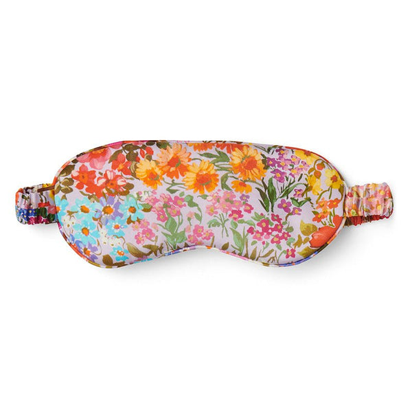 Find Forever Floral Lilac Silk Eye Mask - Kip & Co at Bungalow Trading Co.