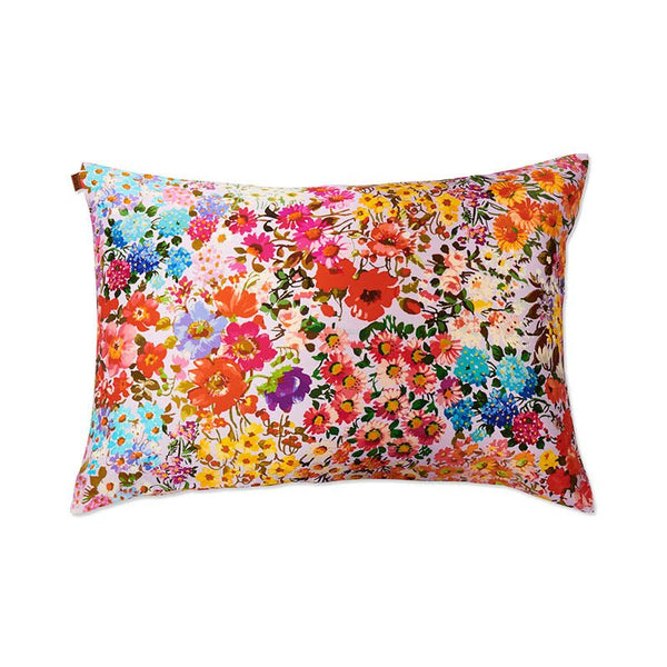 Find Forever Floral Lilac Silk Pillowcase Single - Kip & Co at Bungalow Trading Co.