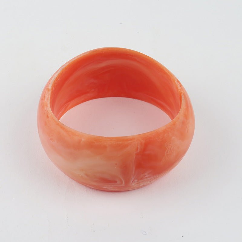 Find Franny Resin Bangle Orange - Moose and Meg at Bungalow Trading Co.