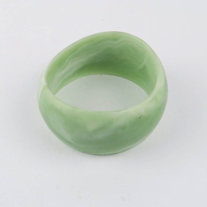 Find Franny Resin Bangle Wasabi - Moose and Meg at Bungalow Trading Co.