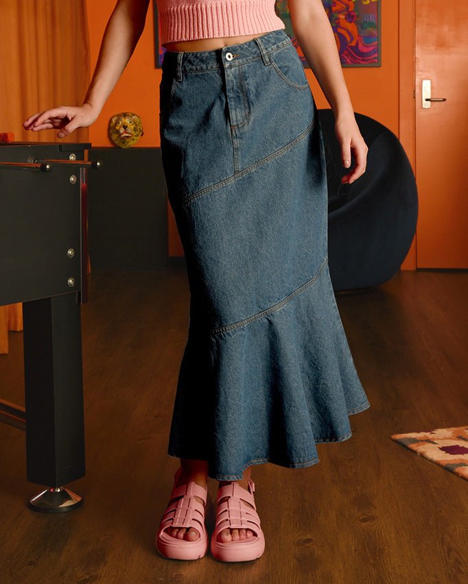 Find Fun Flare Skirt Indigo - Coop by Trelise Cooper at Bungalow Trading Co.