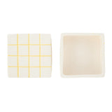 Lulu Ceramic Check Box Yellow