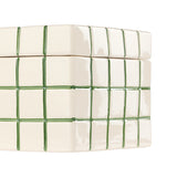 Lulu Ceramic Check Box Green