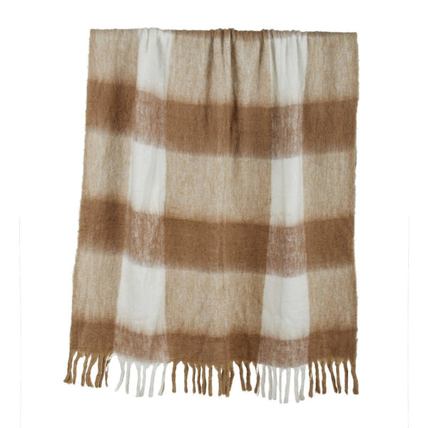 Find Gadot Wool Blend Throw Sand - Coast to Coast at Bungalow Trading Co.