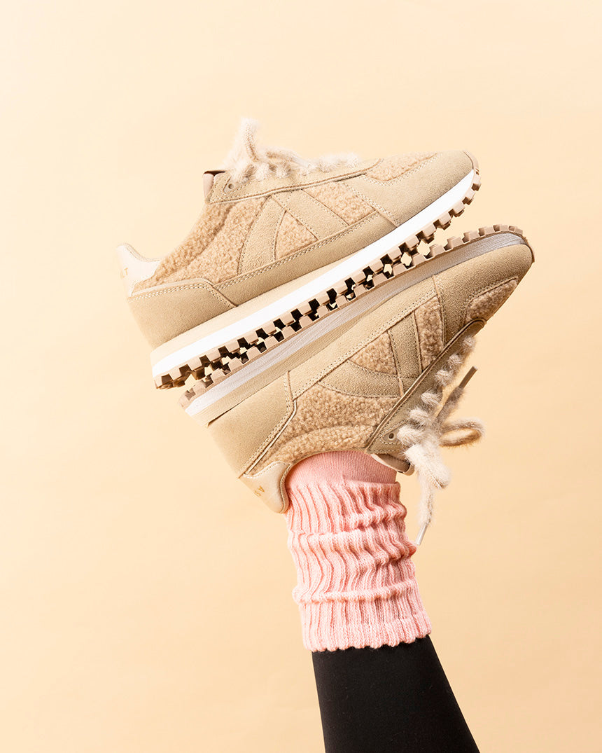 Gate Sneaker Beige Sherpa