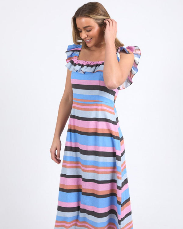 Find Gazelle Stripe Dress - Foxwood at Bungalow Trading Co.