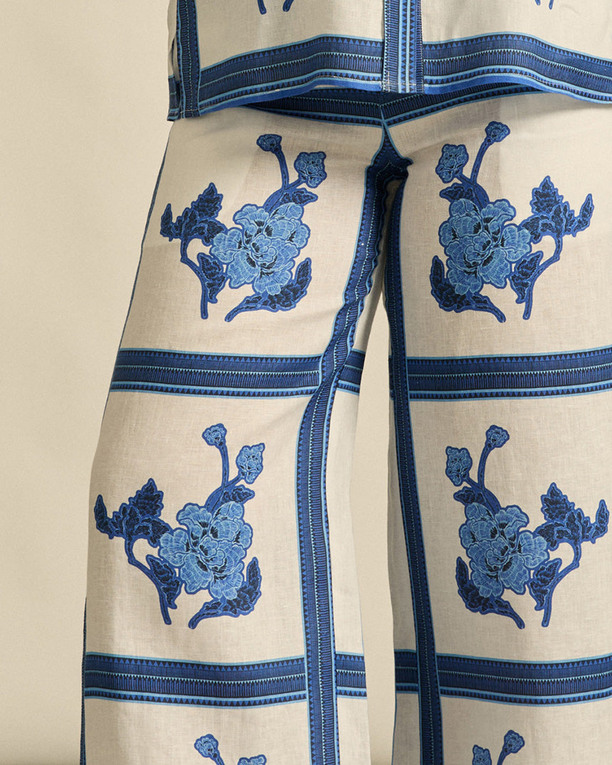 Gesture Pant Azure Collage