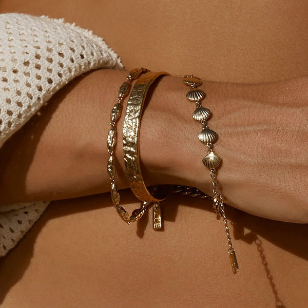 Find Gigi Gold Bracelet - Arms of Eve at Bungalow Trading Co.