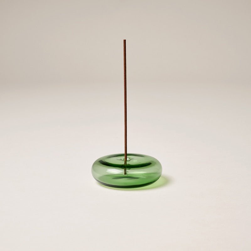 Find Glass Incense Holder Green - This Is Incense at Bungalow Trading Co.