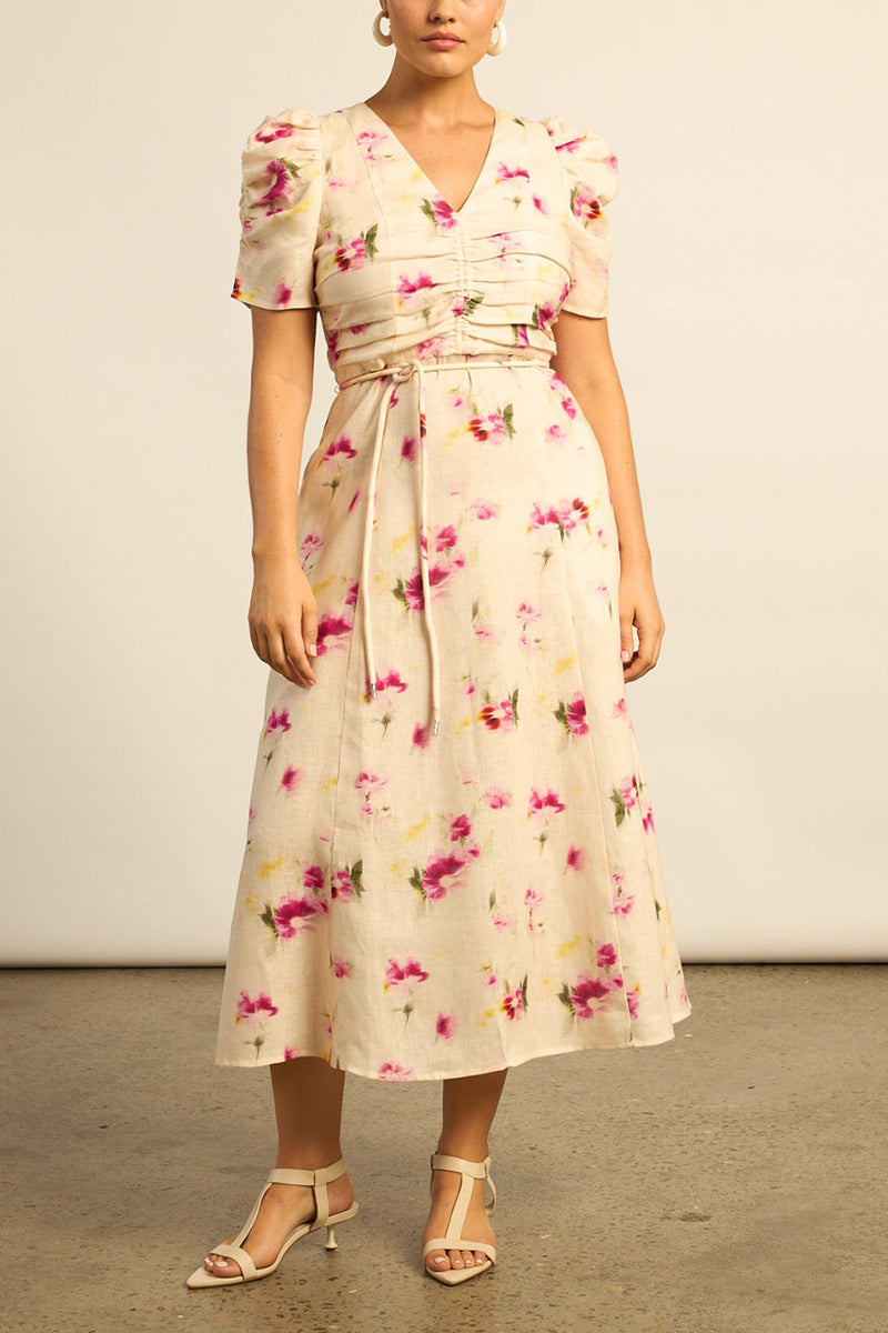 Glimmer Dress Watercolour Bloom