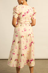 Glimmer Dress Watercolour Bloom