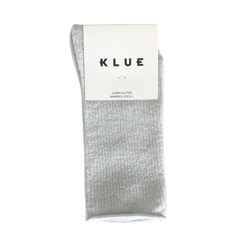 Find Glitter Lurex Socks White - Klue at Bungalow Trading Co.