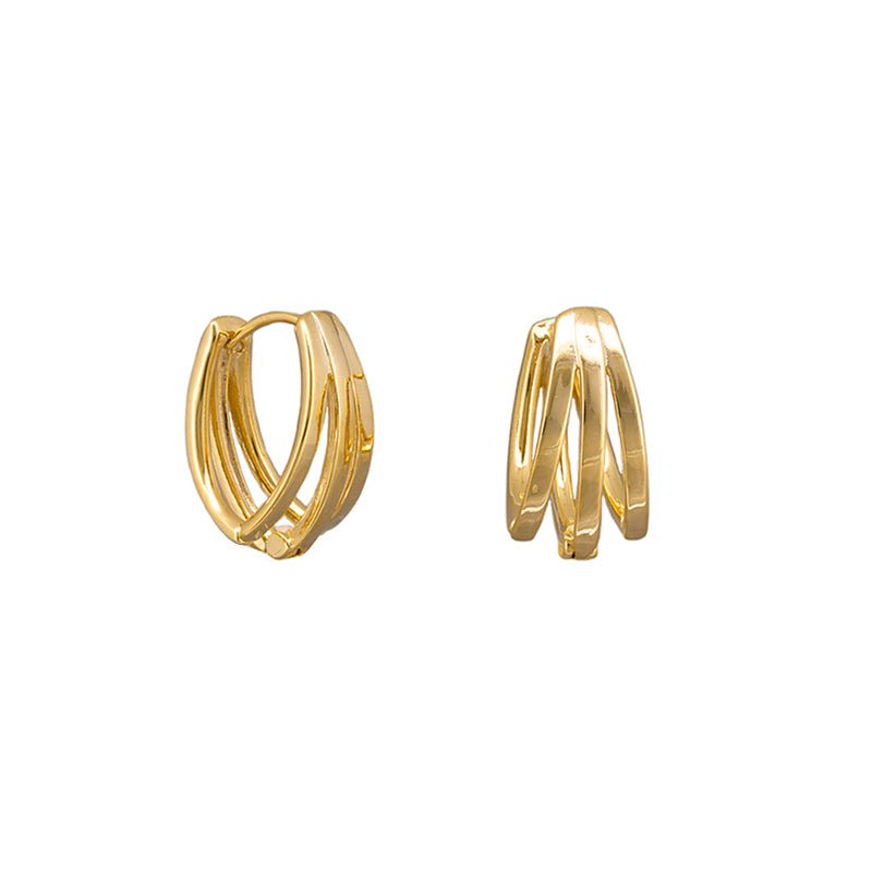 Find Gold Bec Hoop Earrings - Tiger Tree at Bungalow Trading Co.