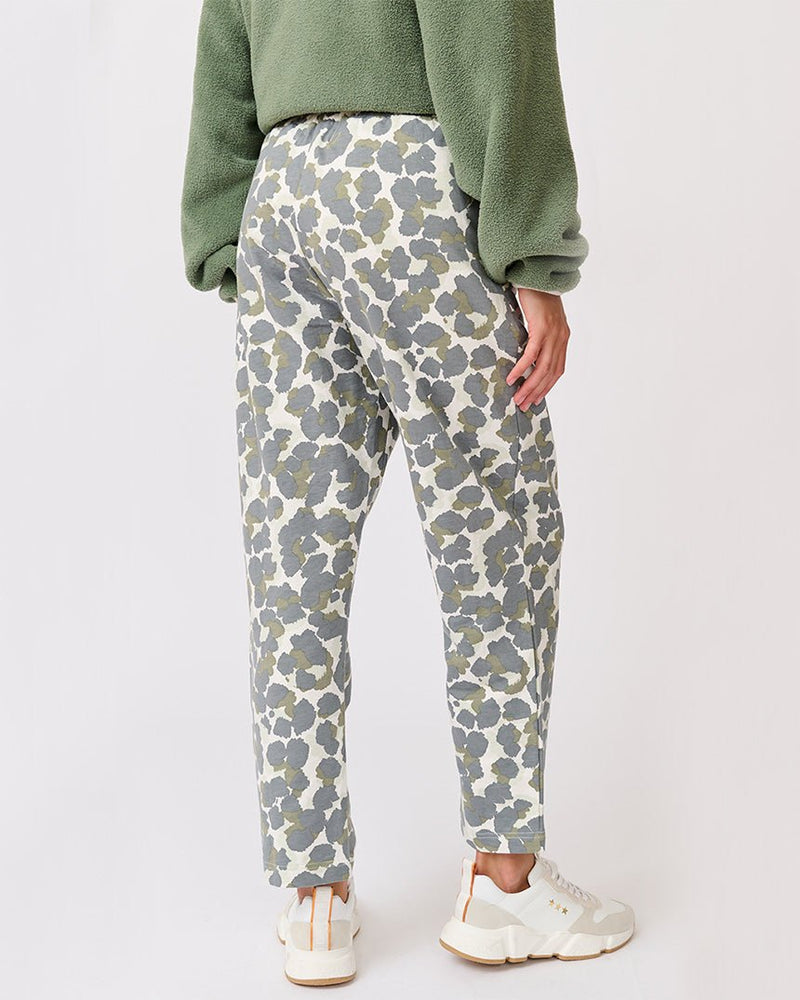 Find Grace Pant Khaki Leopard - Cartel & Willow at Bungalow Trading Co.